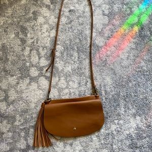 🍀 Lucky Brand 🍀brown leather shoulder purse